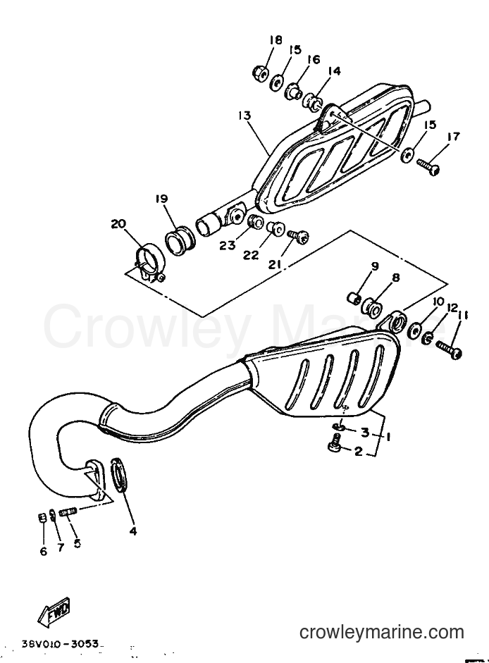 Yamaha Motors TY250R (2AF) [999] - EXHAUST