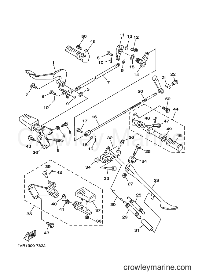 Yamaha Motors XVS650A (5BNP) [080] - STAND & FOOTREST