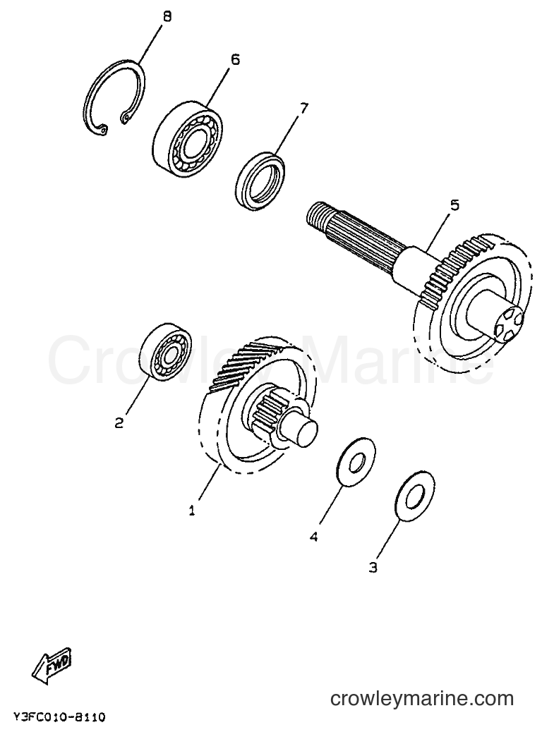 1995 Scooter CW50 - CW50 (4BX6) [999] - TRANSMISSION