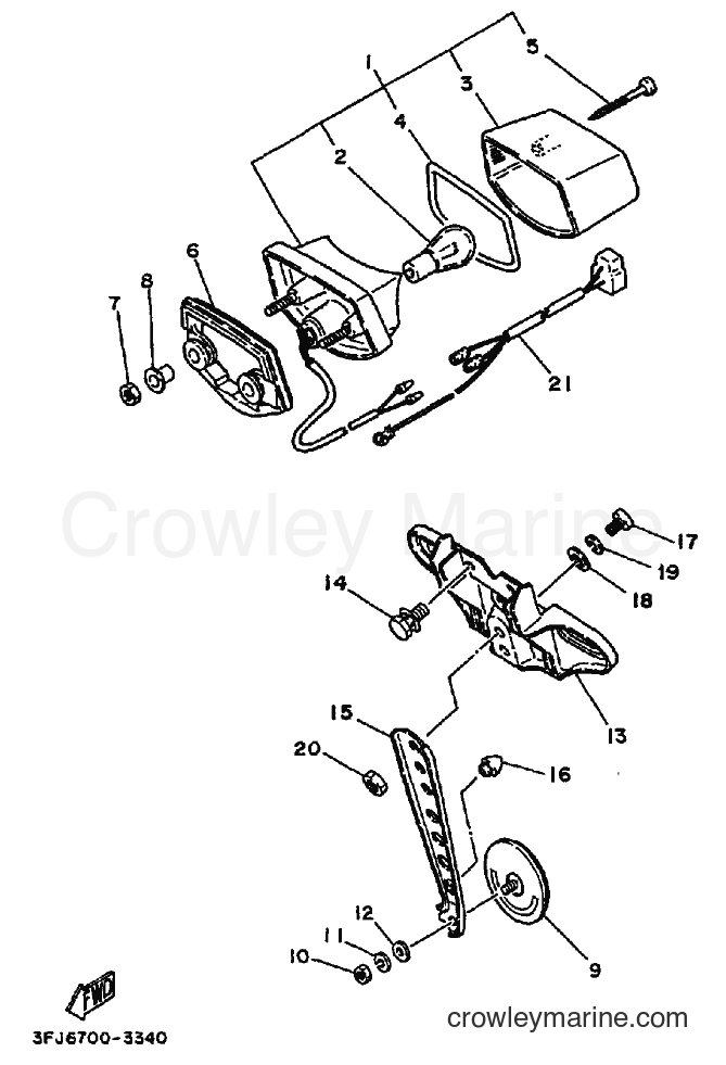 1995 Dirt Bike DT175 - DT175 (3FJ8) [010] - TAILLIGHT