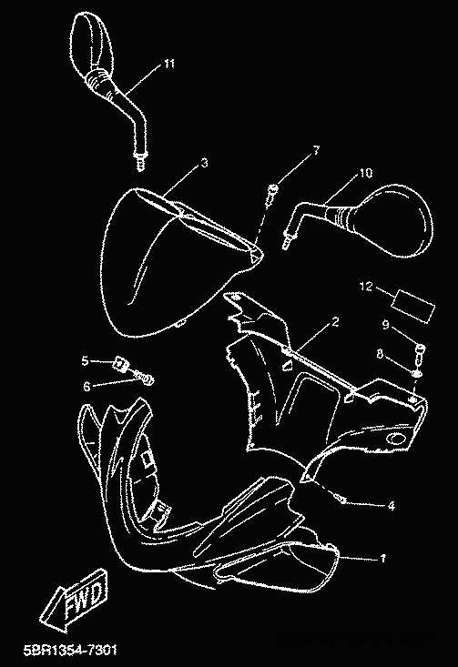 2000 Scooter YQ50L - YQ50L (5KH7) [010] - COWLING 1