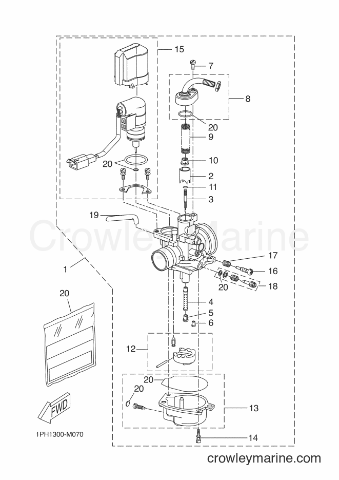 Yamaha Motors YN50 (2APH) [040] - CARBURETOR