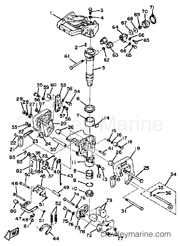 Yamaha Motors 15SK - BRACKET