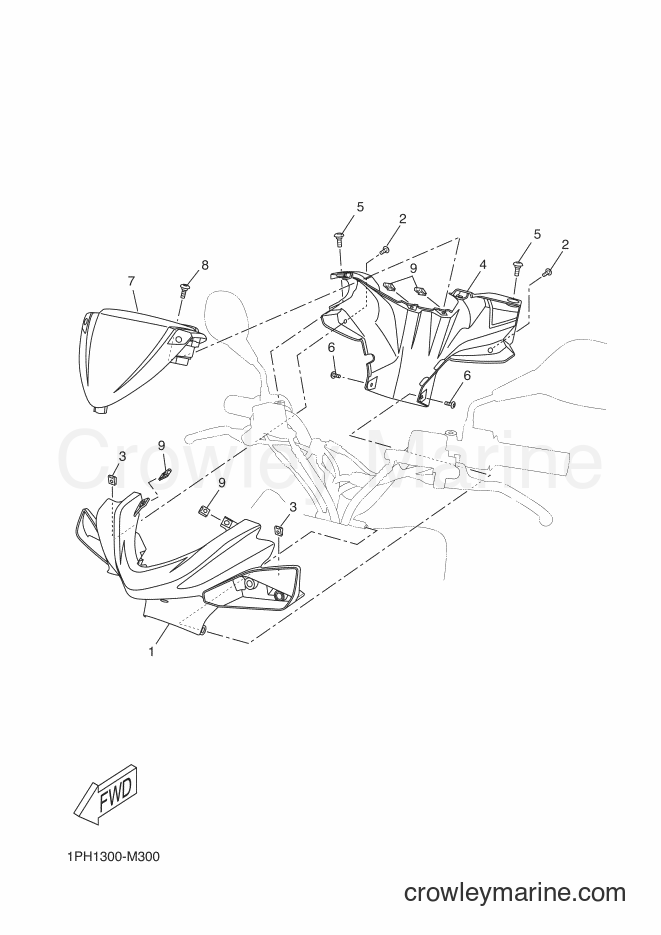 2013 Scooter NS50 - NS50 (1PH1) [080] - COWLING 1