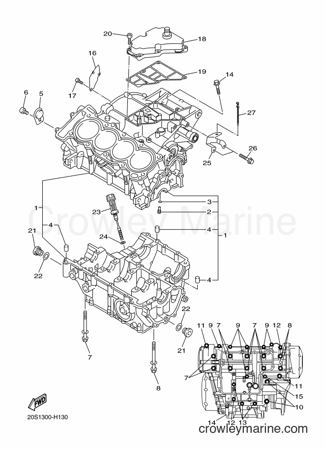 2012 Street Bike XJ6F - XJ6F (36PR) [010] - CRANKCASE