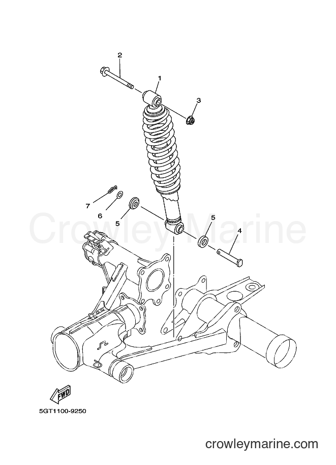 2000 ATV YFM600FWA - YFM600FWA (5GT8) [010] - REAR SUSPENSION