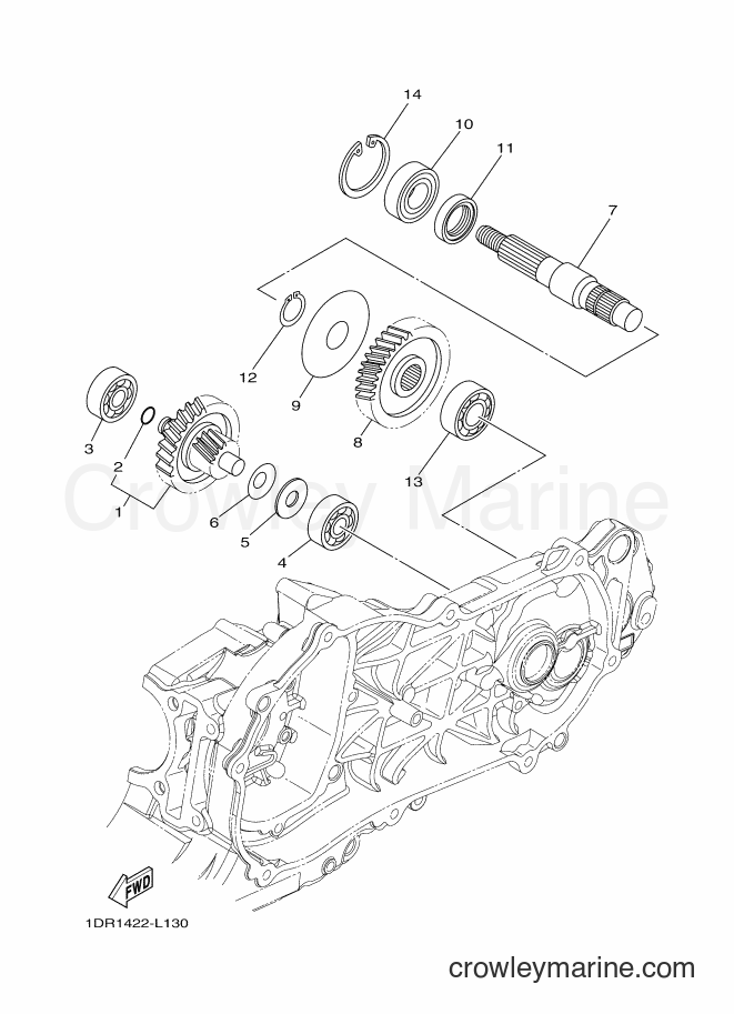 2013 Scooter XC115S - XC115S (1DR3) [010] - TRANSMISSION
