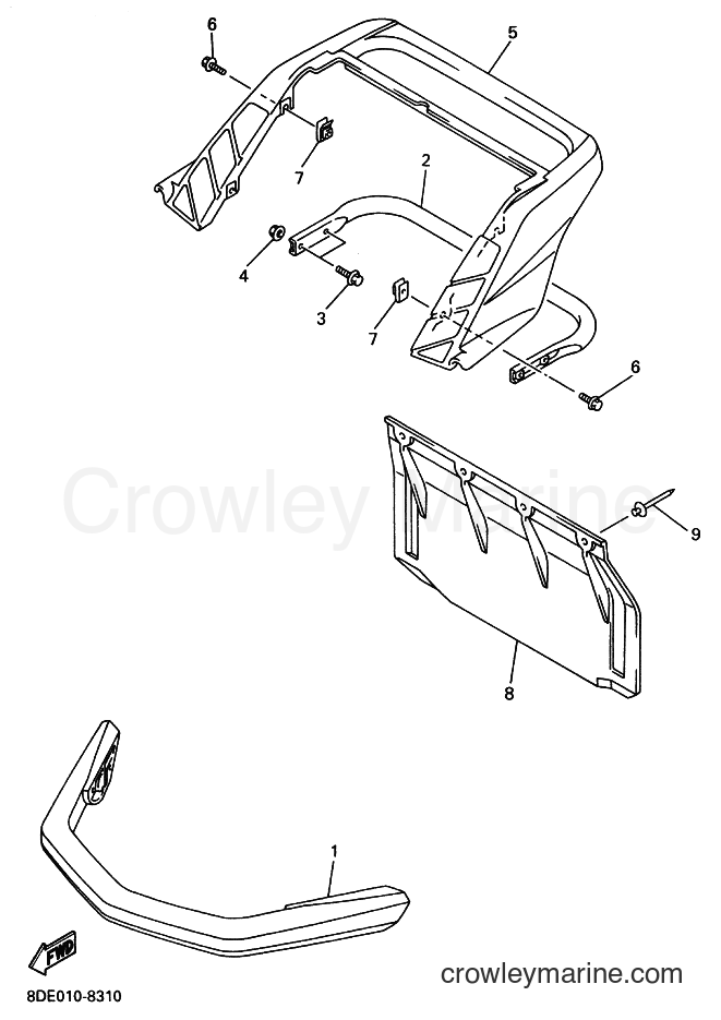 Yamaha Motors SRX600S (8DE1) [020] - BUMPER