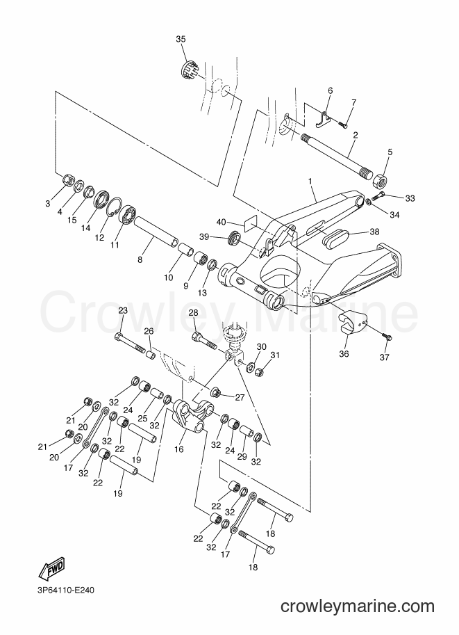 2011 Sport Bike FJR1300A - FJR1300A (1CYD) [010] - REAR ARM
