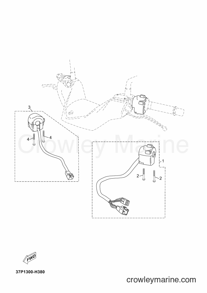 Yamaha Motors YP125R (2ABA) [060] - HANDLE SWITCH & LEVER