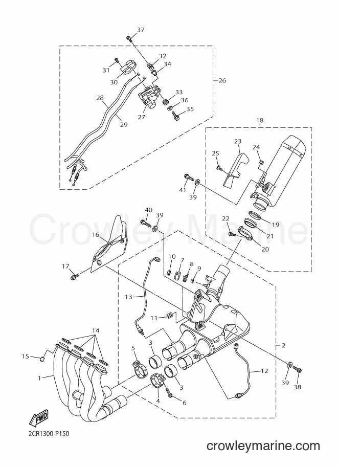 2016 Sport Bike YZF-R1 - YZF-R1 (2CRD) [010] - EXHAUST