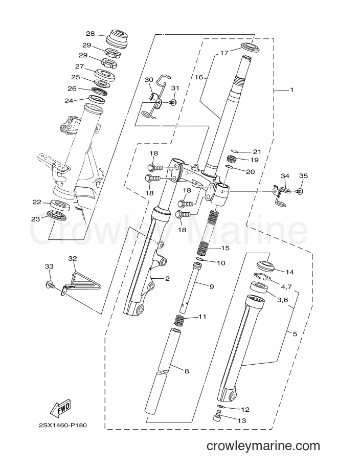 2015 Street Bike LNR125 - LNR125 (2SX1) [010] - STEERING