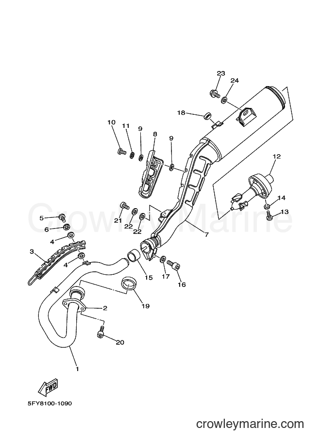 2001 Dirt Bike TW200E - TW200E (5FYA) [010] - EXHAUST