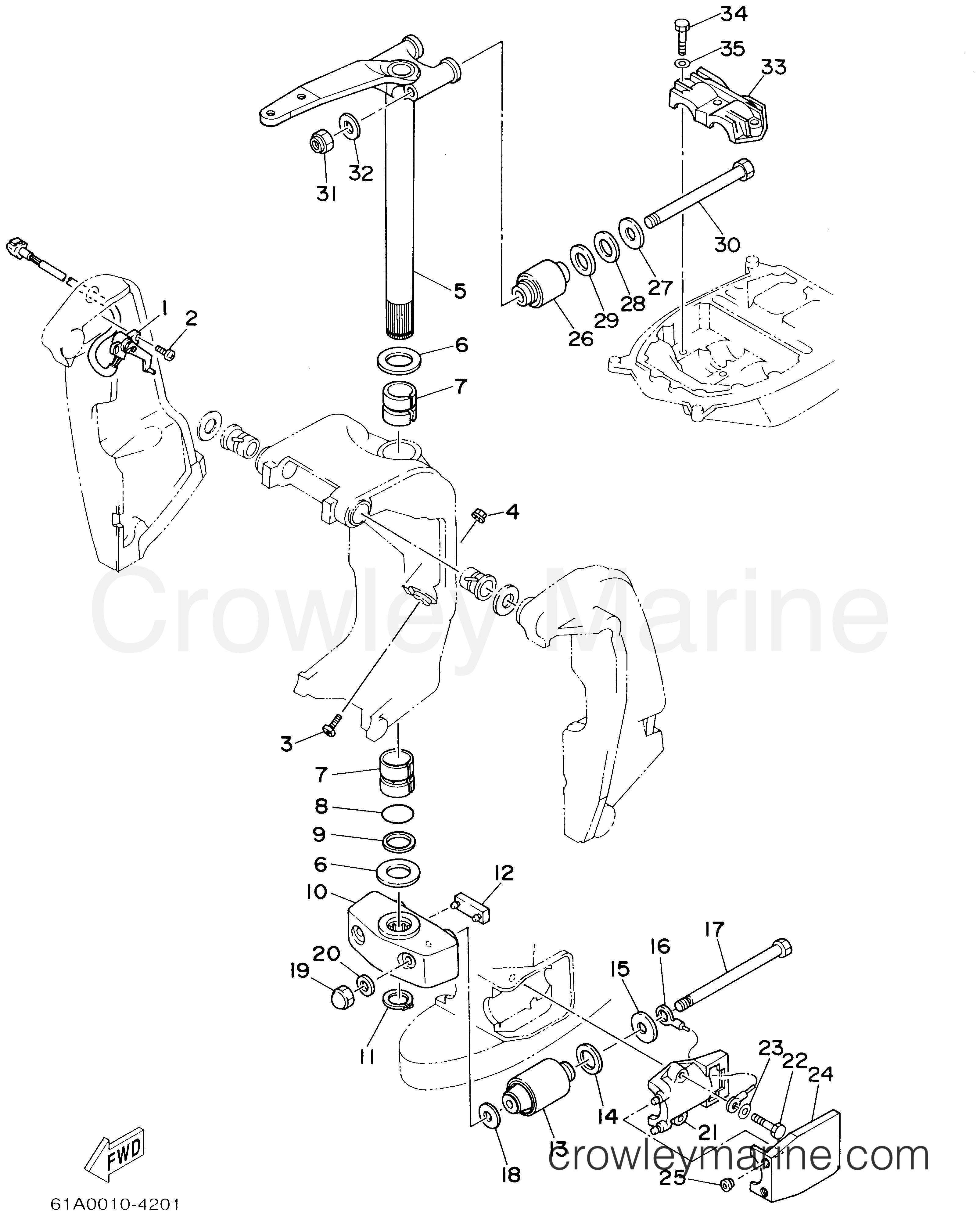 Yamaha Motors LX225TXRA - BRACKET 2