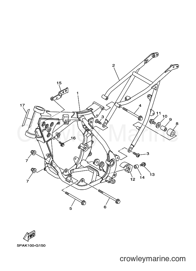 2014 Dirt Bike YZ85 - YZ85 (1SN7) [020] - FRAME