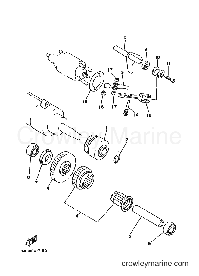 1997 Cruiser XV750 - XV750 (3JLU) [010] - STARTER CLUTCH