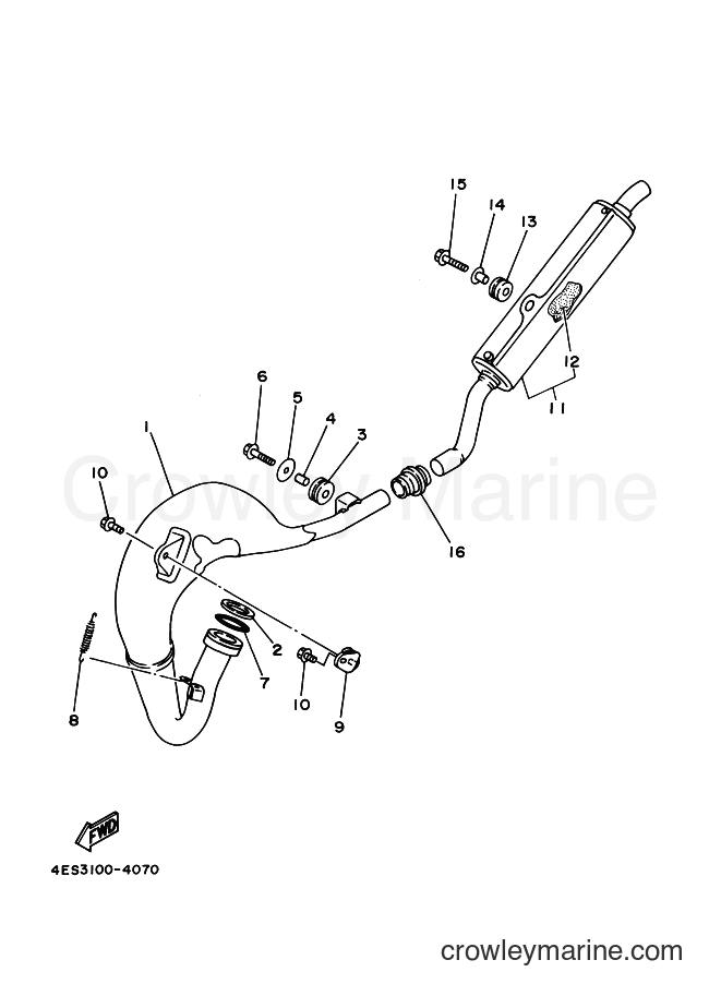 2000 Dirt Bike YZ80LW - YZ80LW (4LC7) [020] - EXHAUST