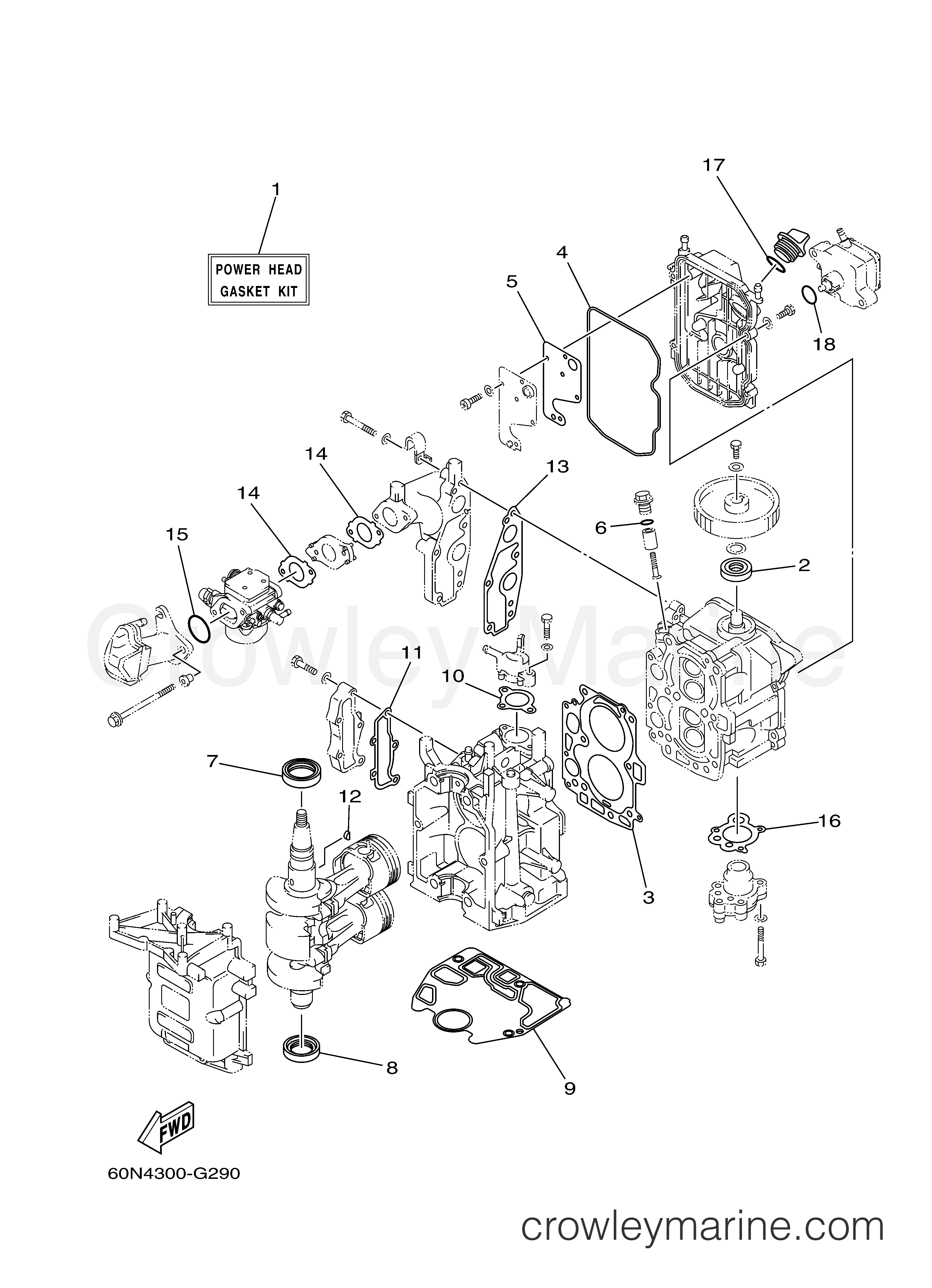 Yamaha Motors F8CMSH - REPAIR KIT 1