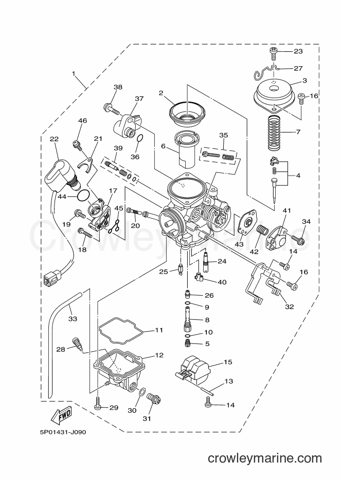 2011 Scooter AT135C - AT135C (5P08) [010] - CARBURETOR
