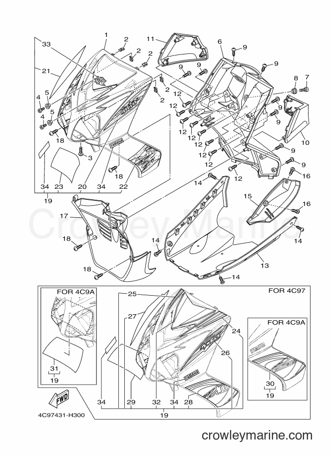 2009 Scooter AL115C - AL115C (4C97) [010] - LEG SHIELD