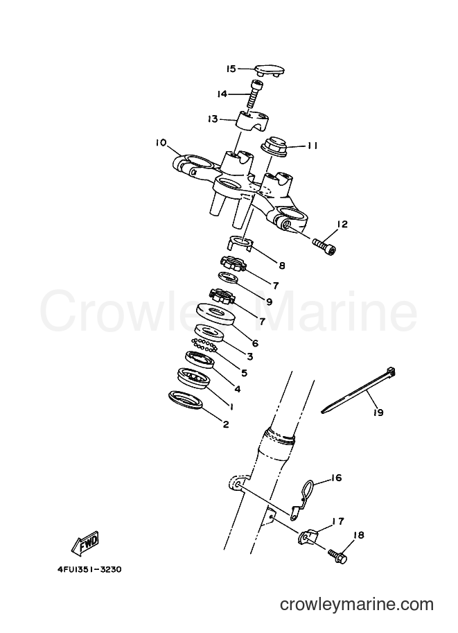 1993 Dirt Bike TDR125 - TDR125 (4GW1) [999] - STEERING