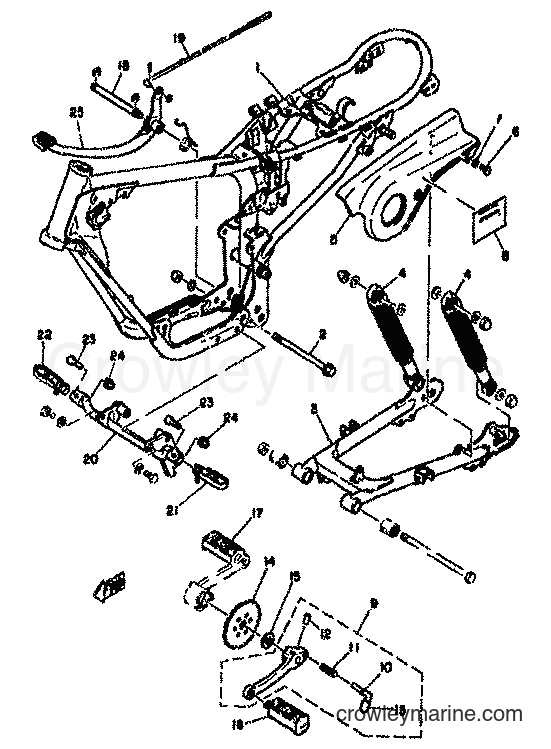 Yamaha Motors YZ125X (1G8) [999] - FRAME
