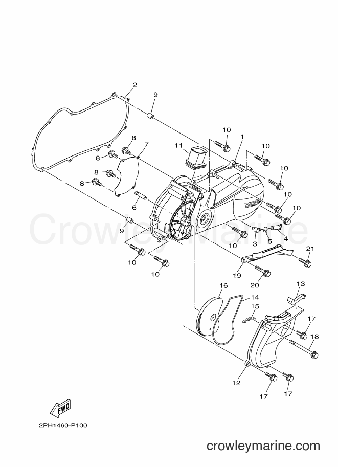2017 Scooter LNS125 - LNS125 (2PHA) [010] - CRANKCASE COVER 1