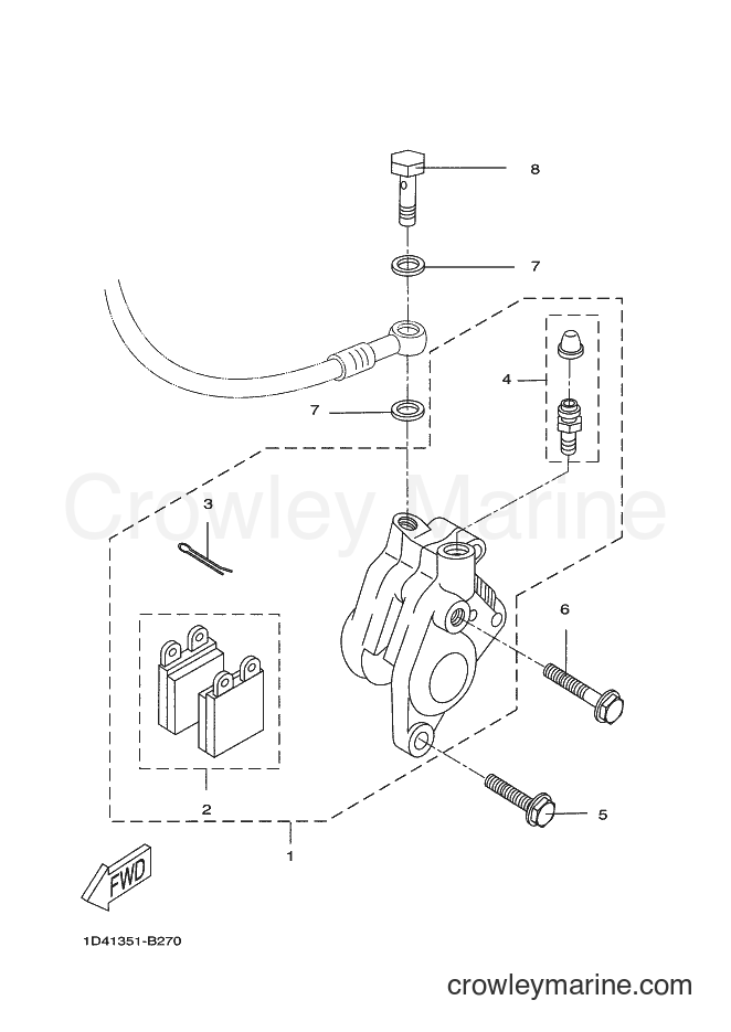 2009 Scooter DT50RSM - DT50RSM (14P7) [010] - FRONT BRAKE CALIPER