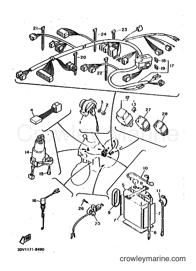 1988 Sport Bike FZR1000 - FZR1000 (3DV1) [010] - ELECTRICAL 2