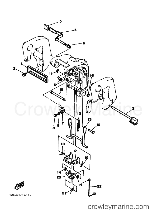 Yamaha Motors 25MLH (6L20) [010] - BRACKET 2