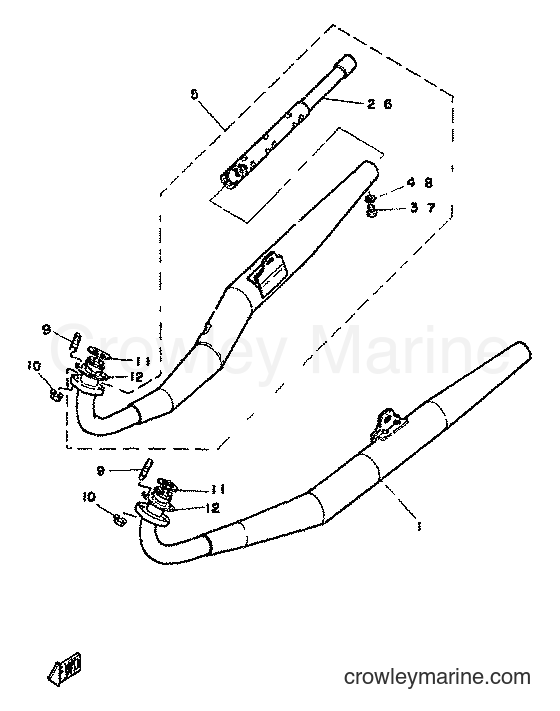 Yamaha Motors RD350LC (4L0) [999] - EXHAUST