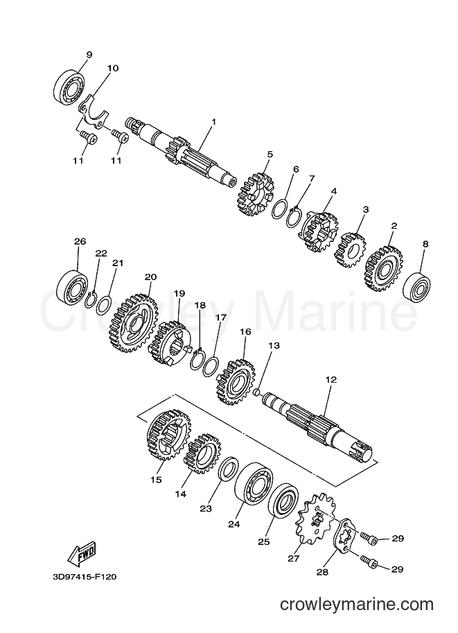 2011 ATV YFM125R - YFM125R (2PA2) [010] - TRANSMISSION