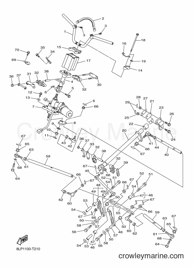Yamaha Motors VK10G (8LP2) [020] - STEERING