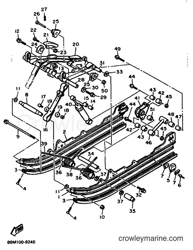 1989 Snowmobile EX570EN - EX570EN (86N1) [010] - TRACK SUSPENSION 2