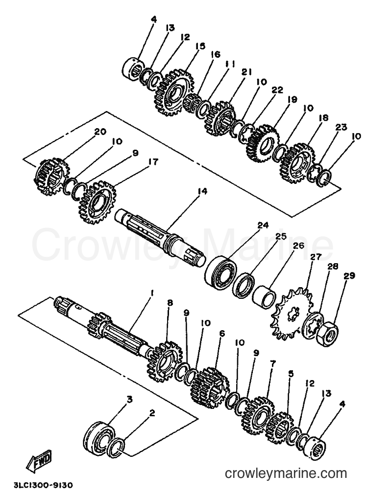 Yamaha Motors TZ250 (3TC1) [020] - TRANSMISSION