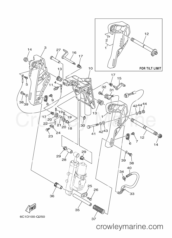 Yamaha Motors F60LHB-2017 (6C5E) [270] - BRACKET 1