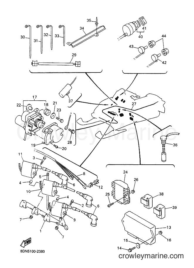 Yamaha Motors SRX700 (8DN5) [020] - ELECTRICAL 1