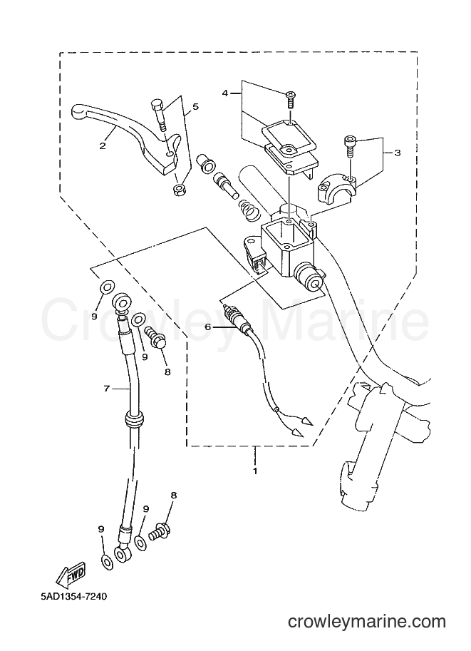 Yamaha Motors YN50 (5BX2) [999] - FRONT MASTER CYLINDER