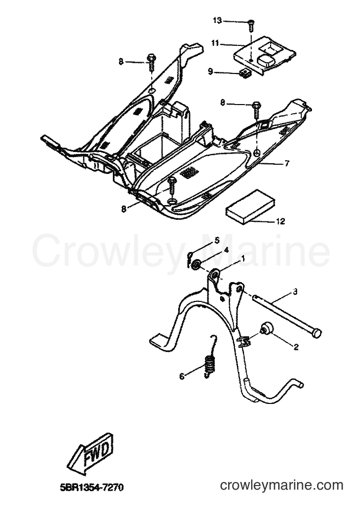1999 Scooter YQ50 - YQ50 (5KF1) [010] - STAND & FOOTREST