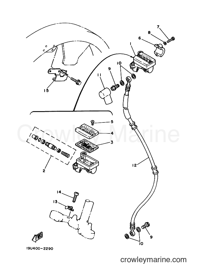 1998 Street Bike RX115 - RX115 (5FS1) [010] - FRONT MASTER CYLINDER