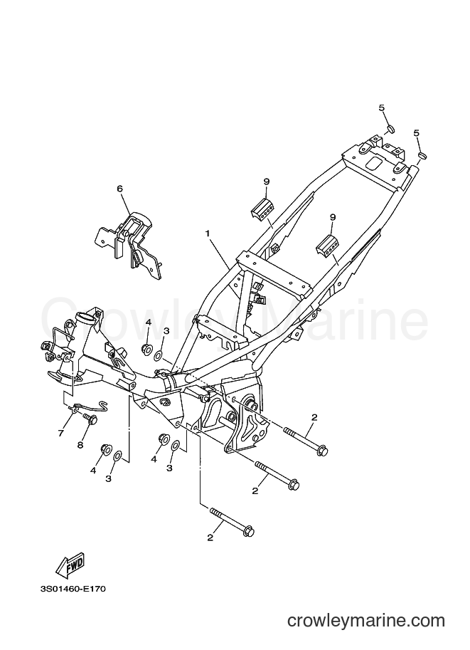 Yamaha Motors T110LSE (4D72) [010] - FRAME