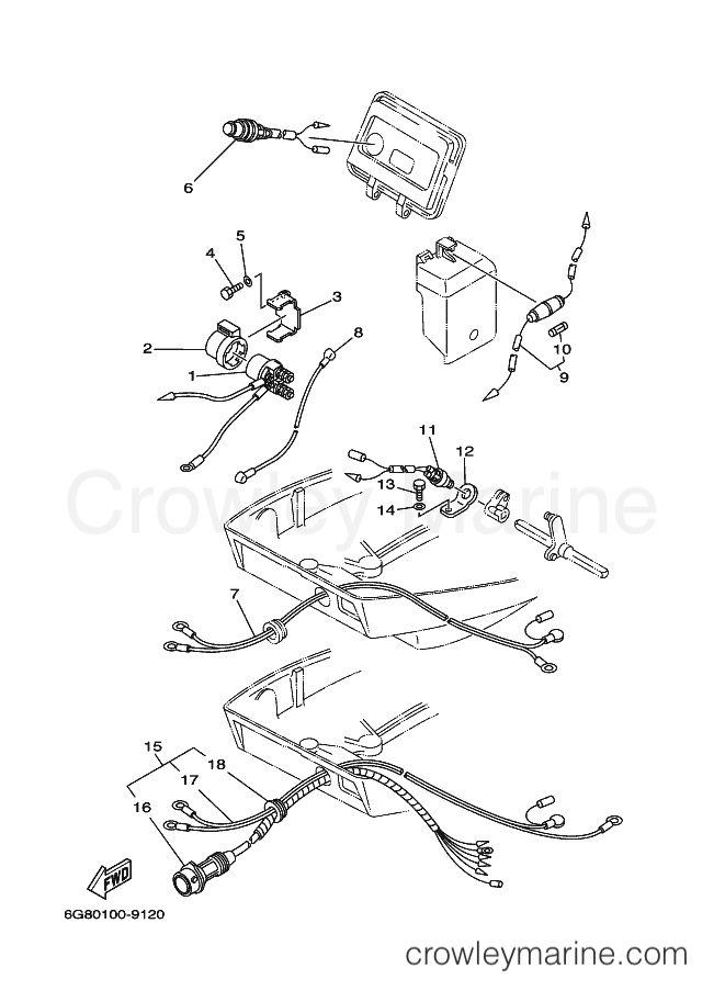 Yamaha Motors F9.9MSHA (6G91) [100] - ELECTRICAL 2