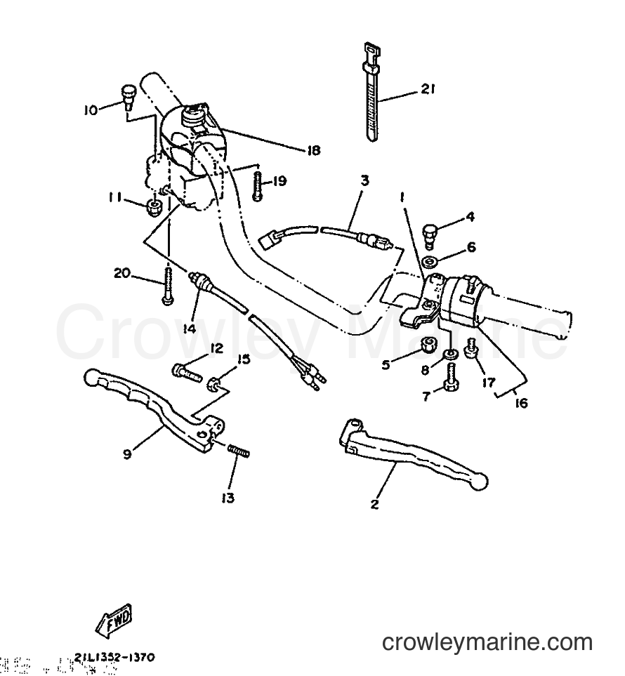 1991 Street Bike SR250 - SR250 (21L1) [999] - HANDLE SWITCH & LEVER