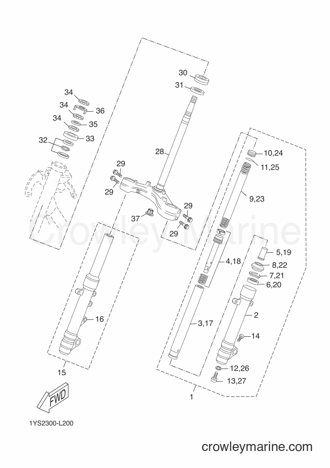 Yamaha Motors YP125RA (2AB8) [040] - STEERING