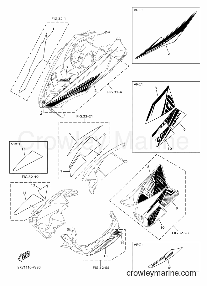 Yamaha Motors SRV10S (8KV1) [010] - EMBLEM