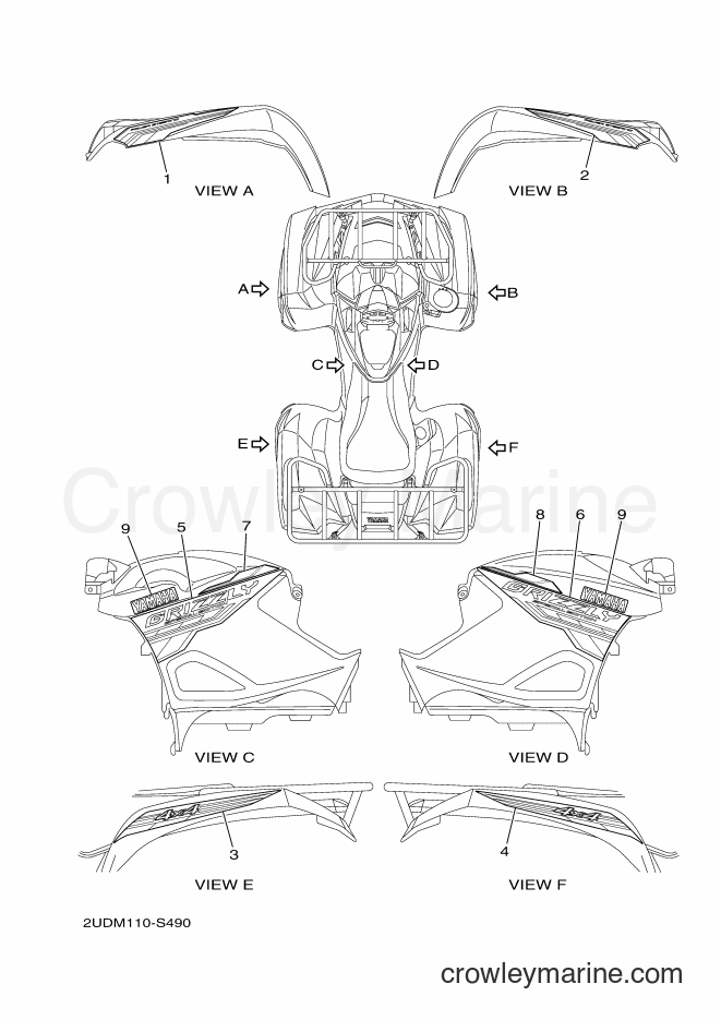 Yamaha Motors YFM700FWAD (2UDN) [010] - GRAPHICS