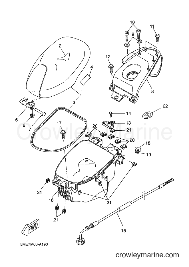 2002 Scooter YQ100 - YQ100 (5ME7) [010] - SEAT & CARRIER