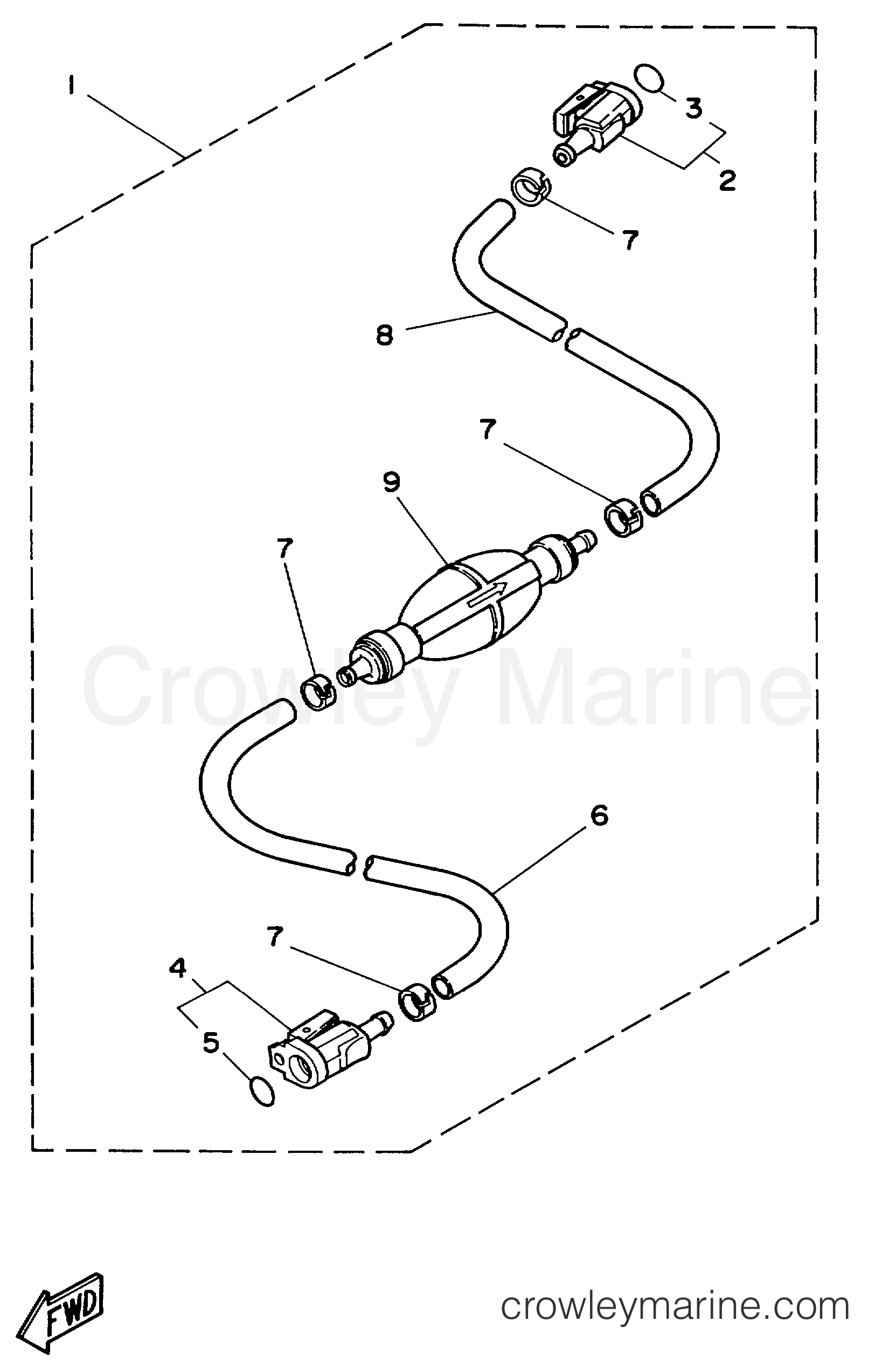 Yamaha Motors V6EXCELXH - FUEL SYSTEM 2