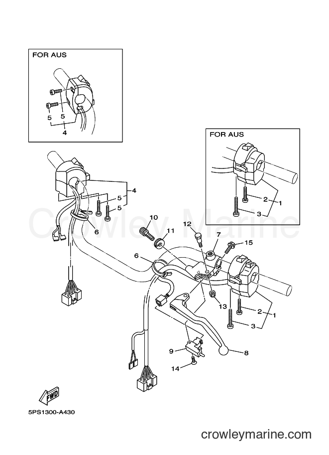 2002 Street Bike TDM900 - TDM900 (5PS1) [070] - HANDLE SWITCH & LEVER