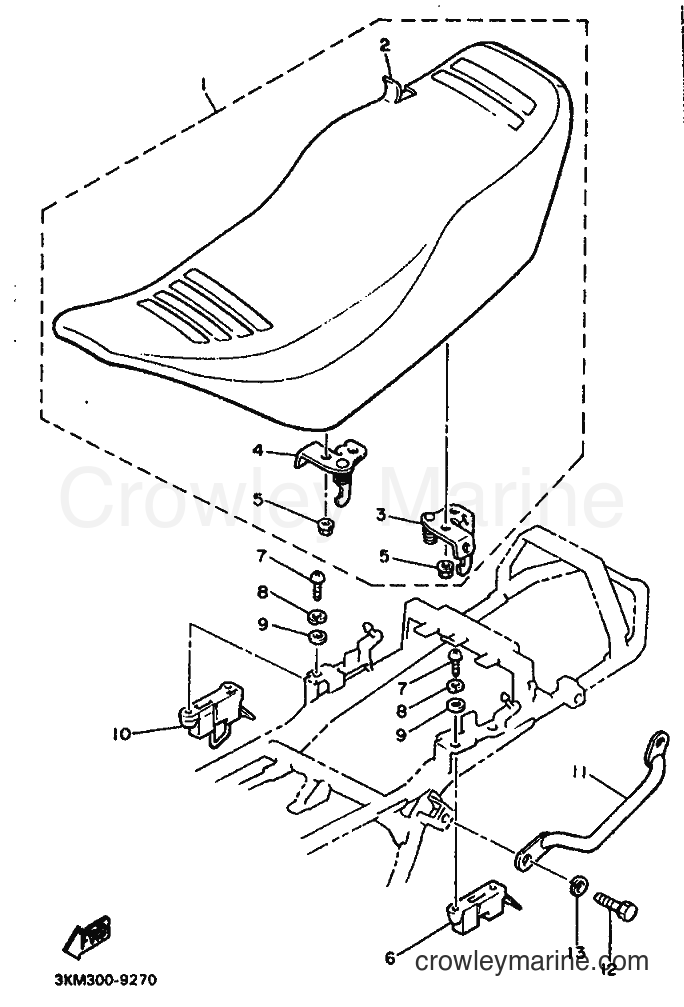 1990 Sport Bike FJ600 - FJ600 (3RC2) [010] - SEAT